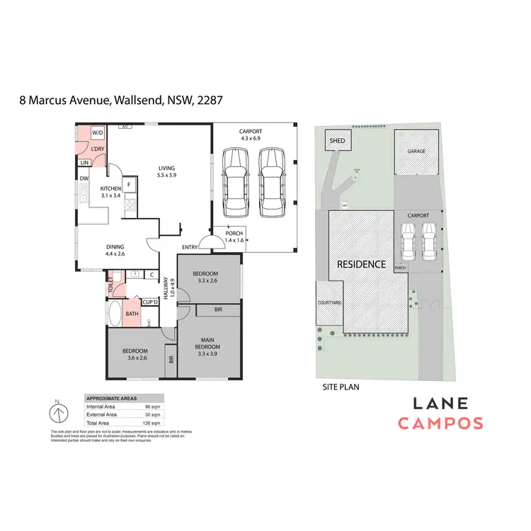 Floorplan of Homely house listing, 8 Marcus Avenue, Wallsend NSW 2287