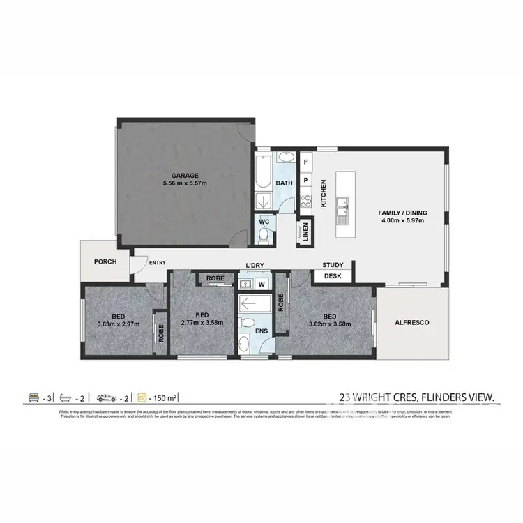Floorplan of Homely house listing, 23 Wright Crescent, Flinders View QLD 4305