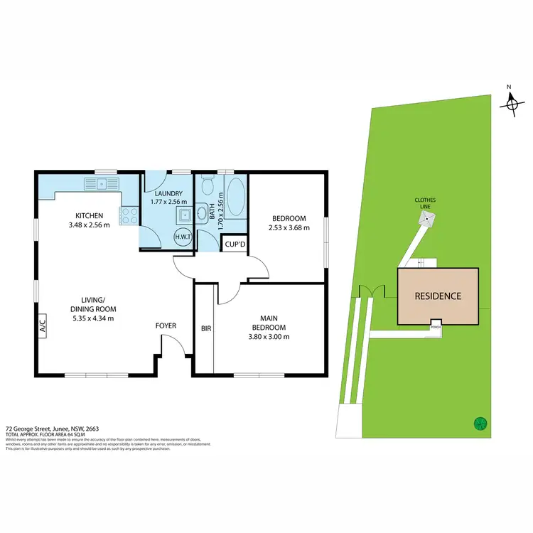 Floorplan of Homely house listing, 72 George  Street, Junee NSW 2663