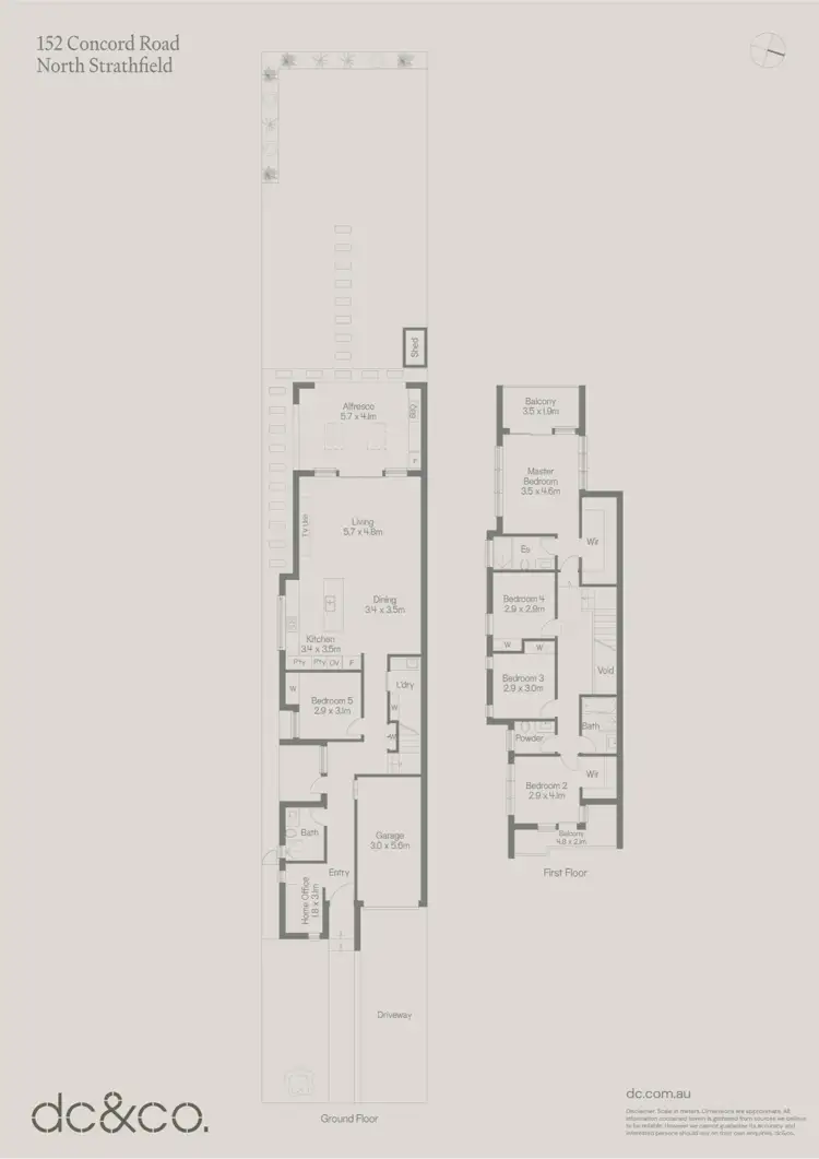 Floorplan of Homely semi-detached listing, 152 Concord Road, North Strathfield NSW 2137
