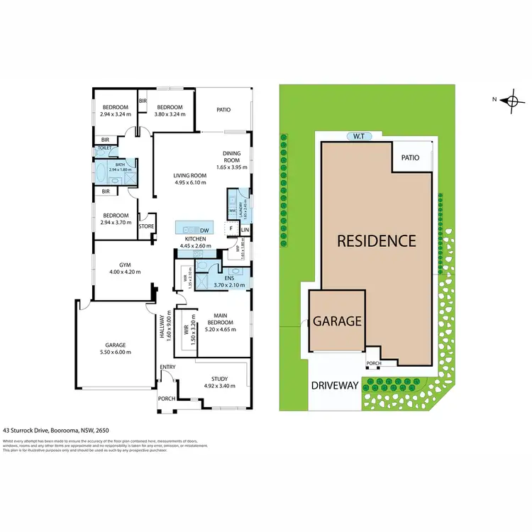 Floorplan of Homely house listing, 43 Sturrock Drive, Boorooma NSW 2650