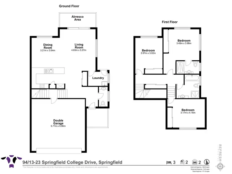 Floorplan of Homely unit listing, 94/13-23 Springfield College Drive, Springfield QLD 4300