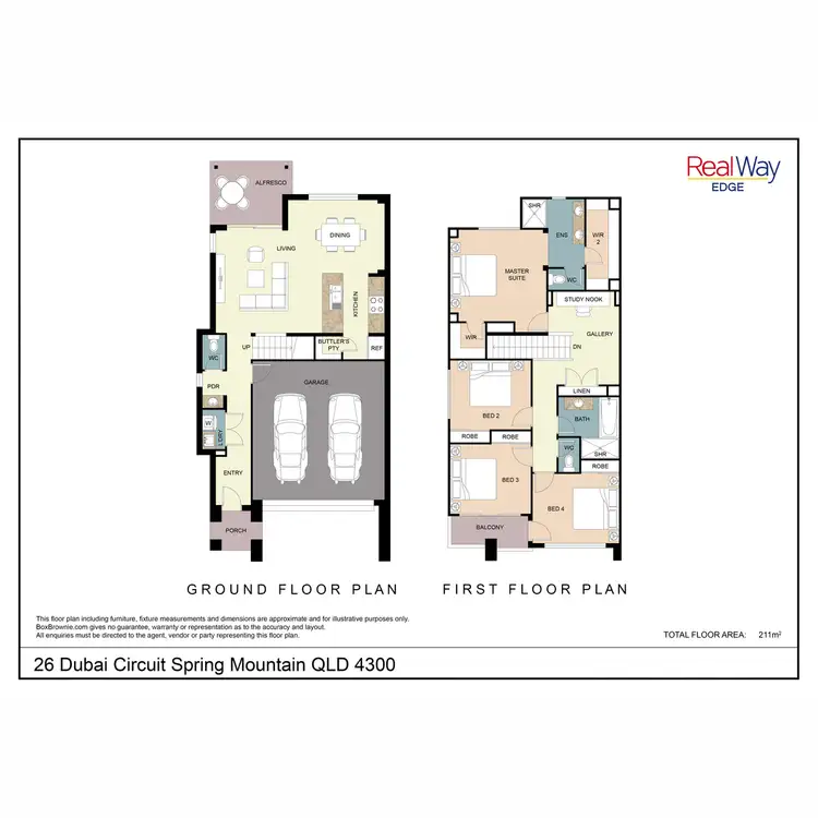 Floorplan of Homely house listing, 26 Dubai Circuit, Spring Mountain QLD 4300