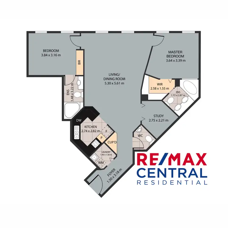 Floorplan of Homely apartment listing, Level 8/229 Queen Street, Brisbane City QLD 4000