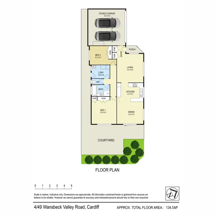 Floorplan of Homely villa listing, 4/49 Wansbeck Valley Road, Cardiff NSW 2285