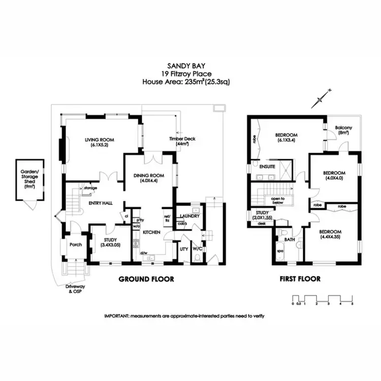 Floorplan of Homely house listing, 19 Fitzroy Place, Sandy Bay TAS 7005
