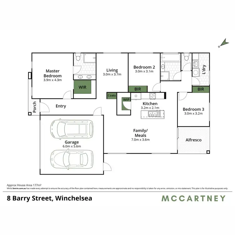 Floorplan of Homely house listing, 8 Barry Street, Winchelsea VIC 3241