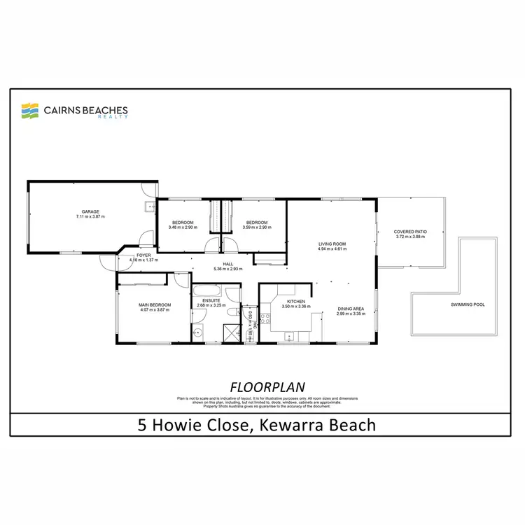 Floorplan of Homely house listing, 5 Howie Close, Kewarra Beach QLD 4879