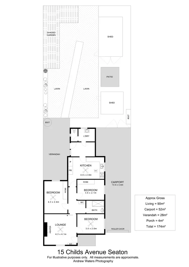 Floorplan of Homely house listing, 15 Childs Avenue, Seaton SA 5023