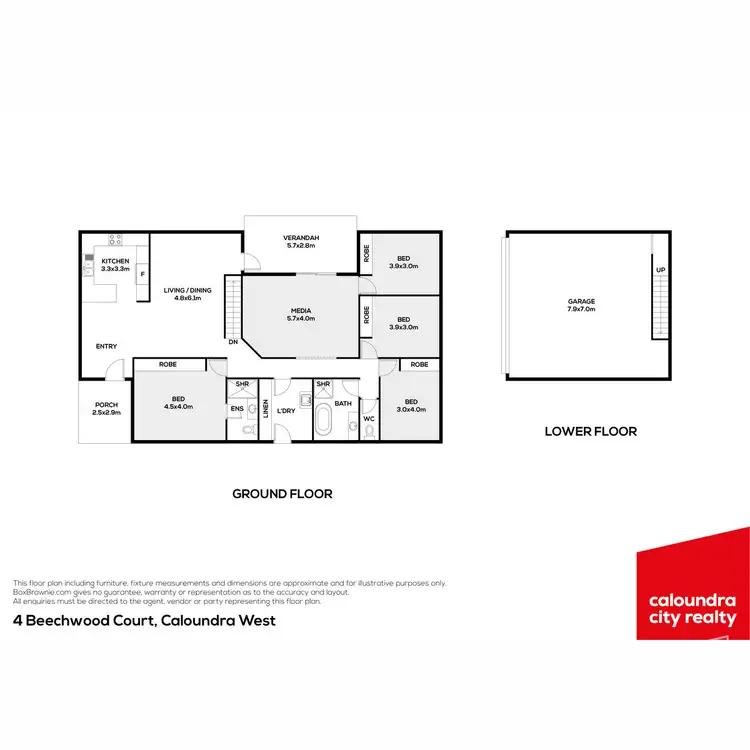 Floorplan of Homely house listing, 4 Beechwood Court, Caloundra West QLD 4551
