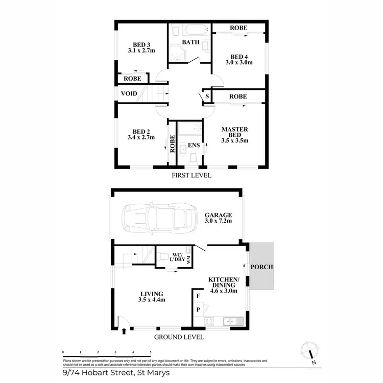 Floorplan of Homely townhouse listing, 9/74 Hobart Street, St Marys NSW 2760