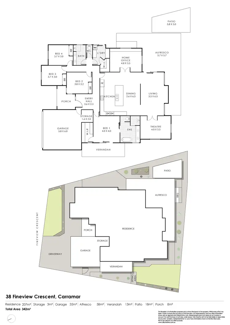 Floorplan of Homely house listing, 38 Fineview Crescent, Carramar WA 6031