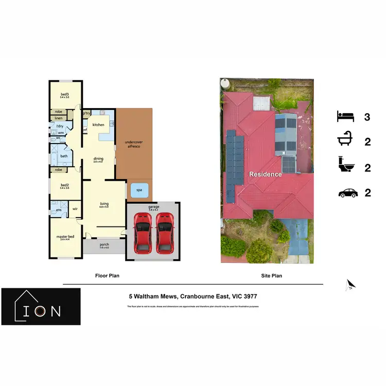 Floorplan of Homely house listing, 5 Waltham Mews, Cranbourne East VIC 3977
