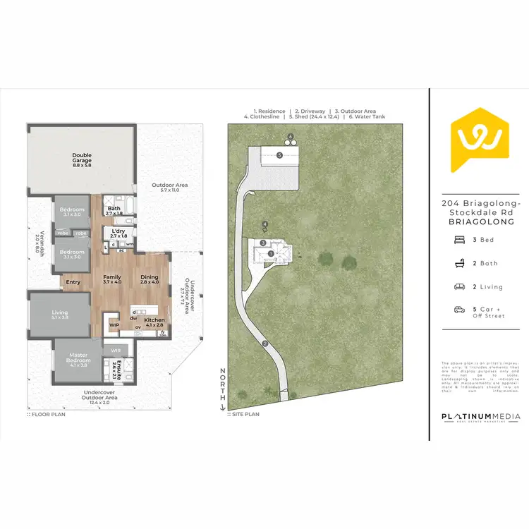 Floorplan of Homely rural property listing, 204 Briagolong-Stockdale Road, Briagolong VIC 3860