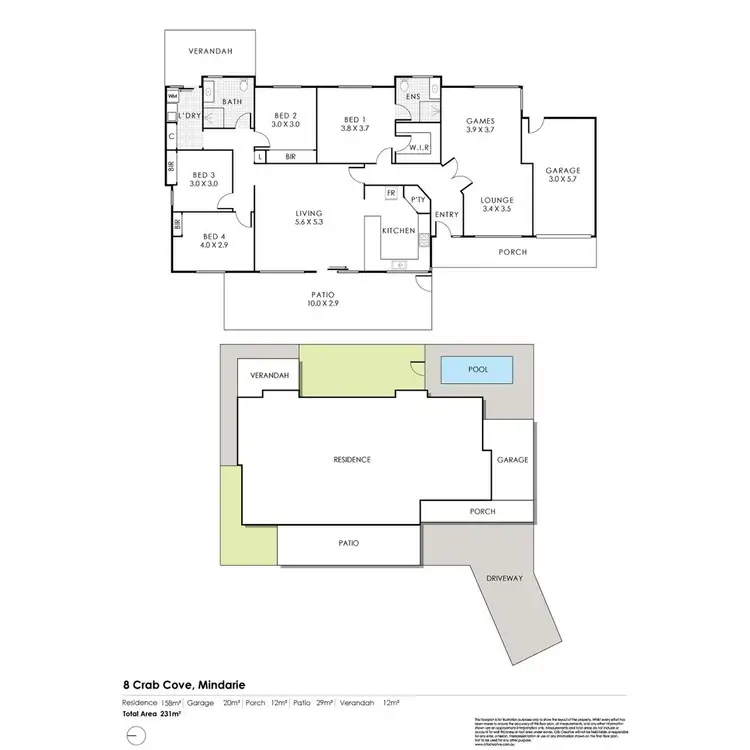 Floorplan of Homely house listing, 8 Crab Cove, Mindarie WA 6030
