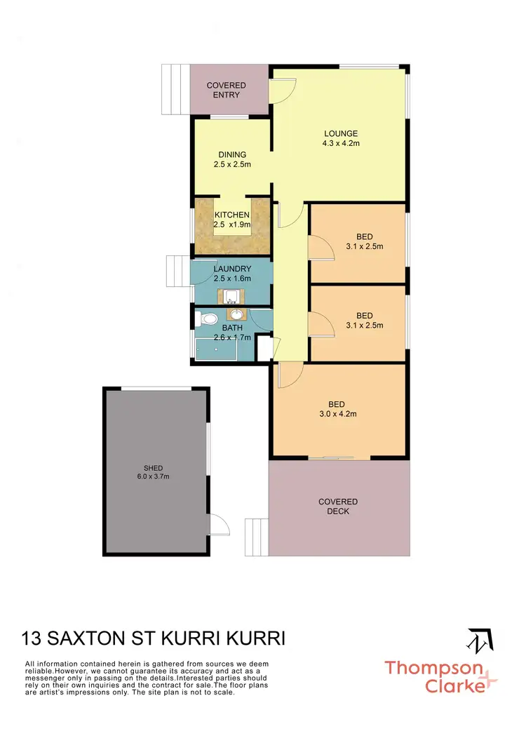 Floorplan of Homely house listing, 13 Saxton Street, Kurri Kurri NSW 2327