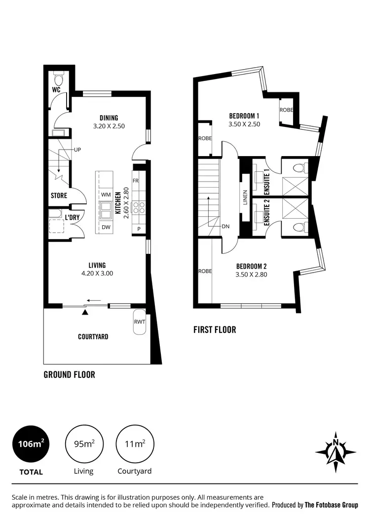 Floorplan of Homely townhouse listing, 18/24 Arnold Close, Findon SA 5023