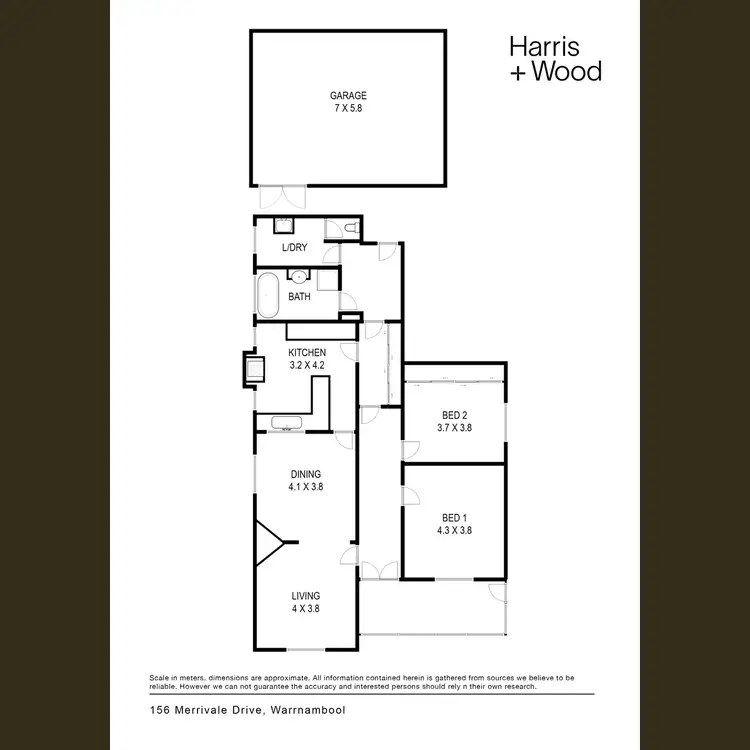 Floorplan of Homely house listing, 156 Merrivale Drive, Warrnambool VIC 3280