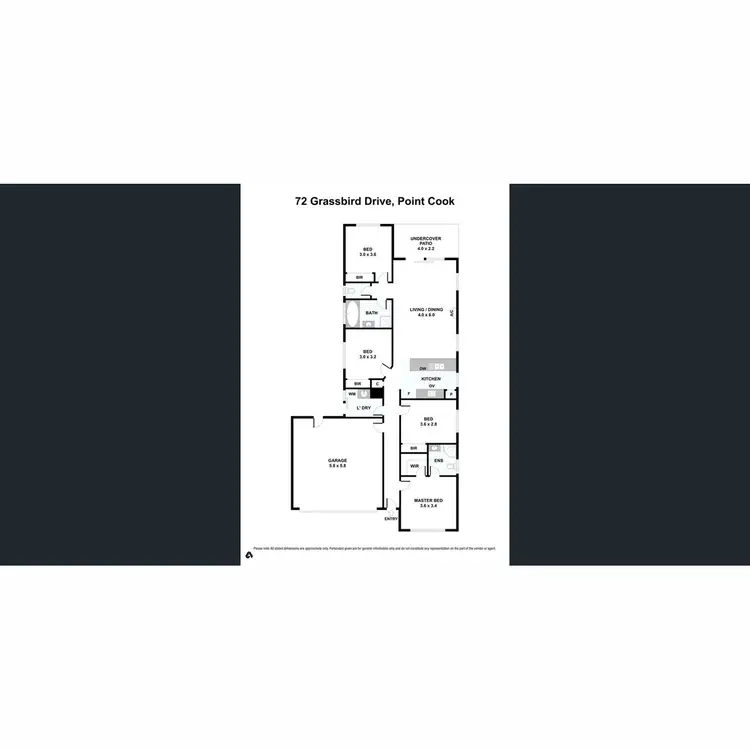 Floorplan of Homely house listing, 72 Grassbird Drive, Point Cook VIC 3030