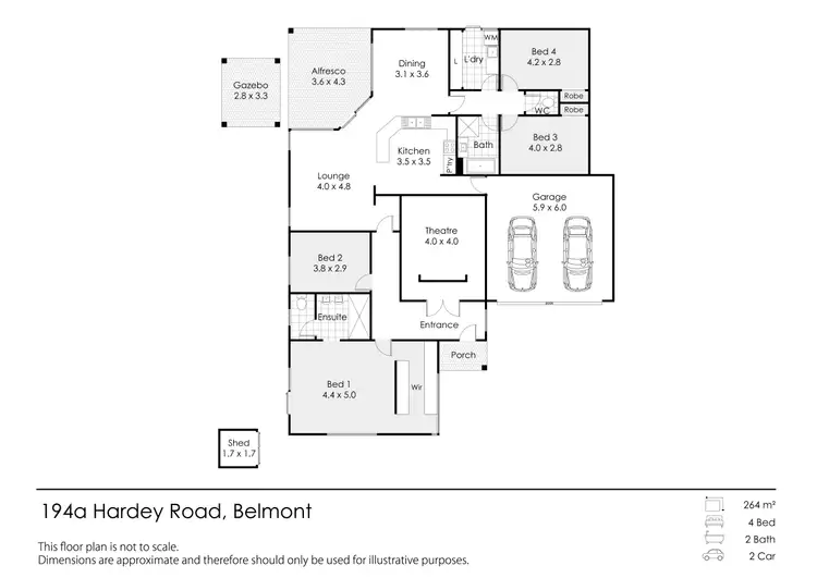 Floorplan of Homely house listing, 194A Hardey Road, Belmont WA 6104