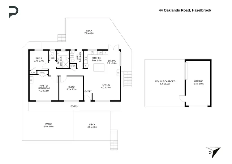 Floorplan of Homely house listing, 44 Oaklands Road, Hazelbrook NSW 2779