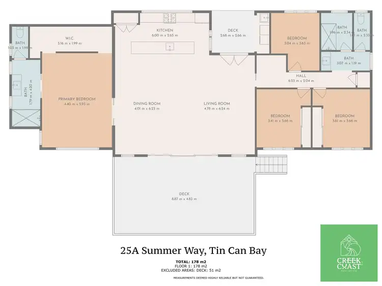 Floorplan of Homely house listing, 25A SUMMER Way, Tin Can Bay QLD 4580
