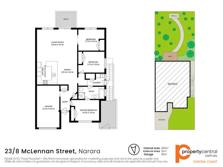 Floorplan of Homely villa listing, 23/8 McLennan Street, Narara NSW 2250