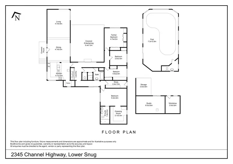Floorplan of Homely house listing, 2345 Channel Highway, Lower Snug TAS 7054