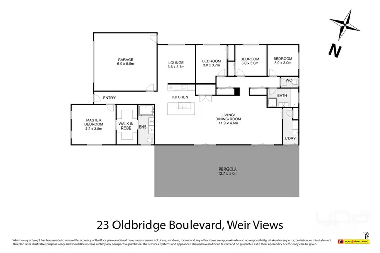 Floorplan of Homely house listing, 23 Oldbridge Boulevard, Weir Views VIC 3338