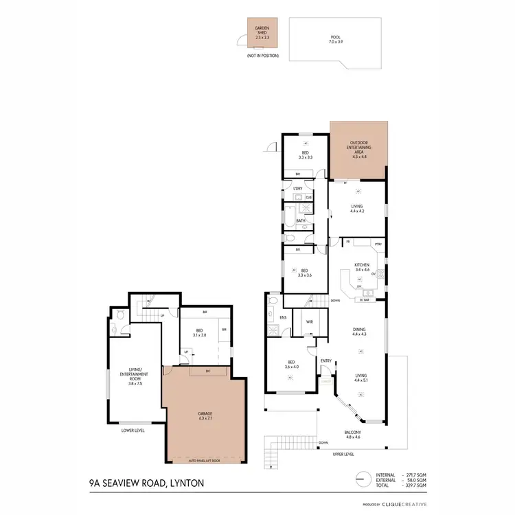 Floorplan of Homely house listing, 9A Seaview Road, Lynton SA 5062