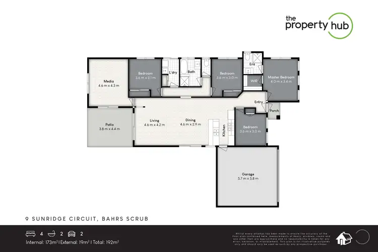 Floorplan of Homely house listing, 9 Sunridge Circuit, Bahrs Scrub QLD 4207