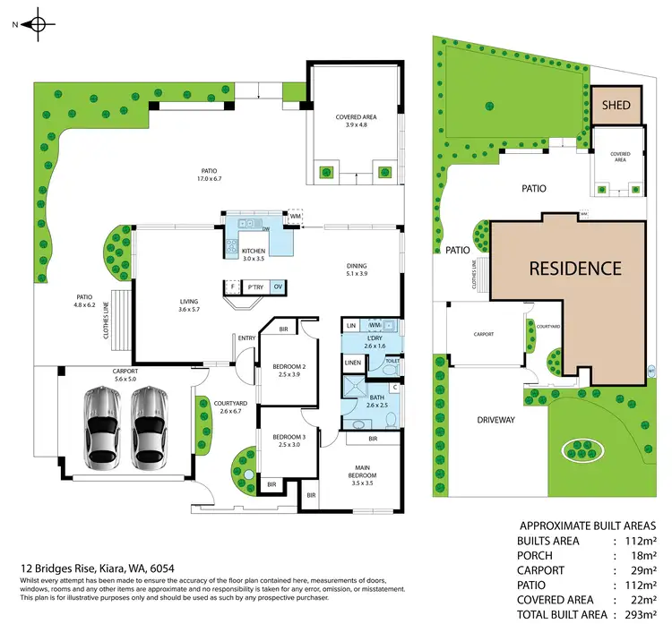 Floorplan of Homely house listing, 12 Bridges Rise, Kiara WA 6054