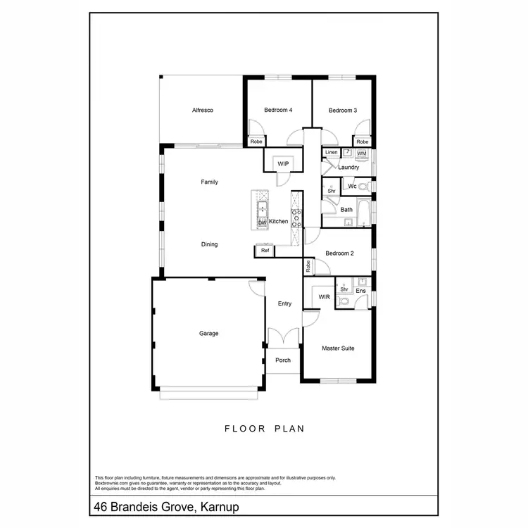 Floorplan of Homely house listing, 46 Brandeis Grove, Karnup WA 6176