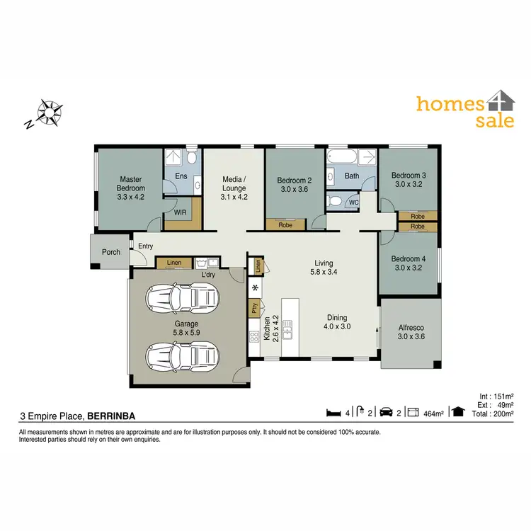 Floorplan of Homely house listing, 3 Empire Place, Marsden QLD 4132