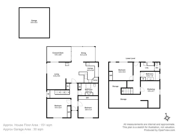 Floorplan of Homely house listing, 6 Sunnyside Road, Lindisfarne TAS 7015