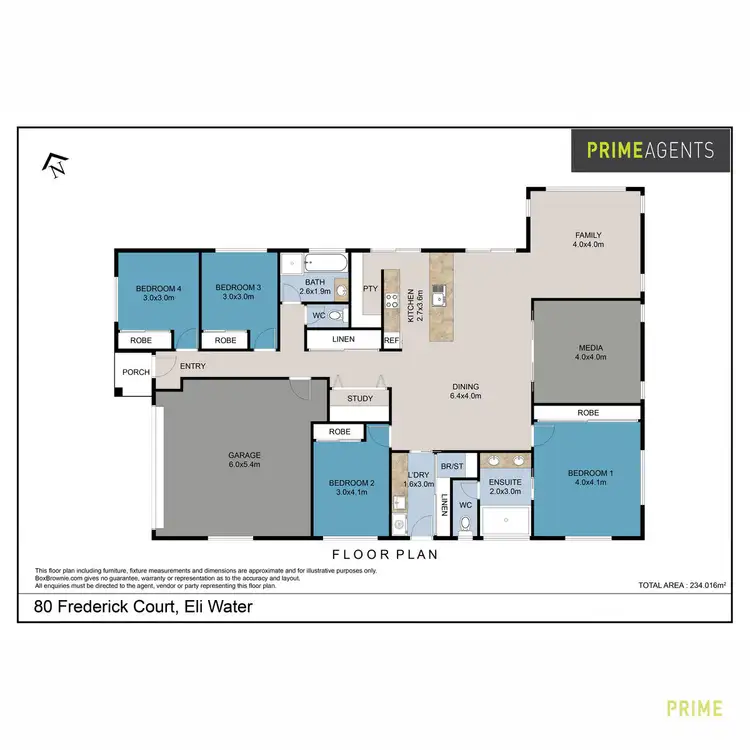 Floorplan of Homely house listing, 80 Frederick Circuit, Eli Waters QLD 4655