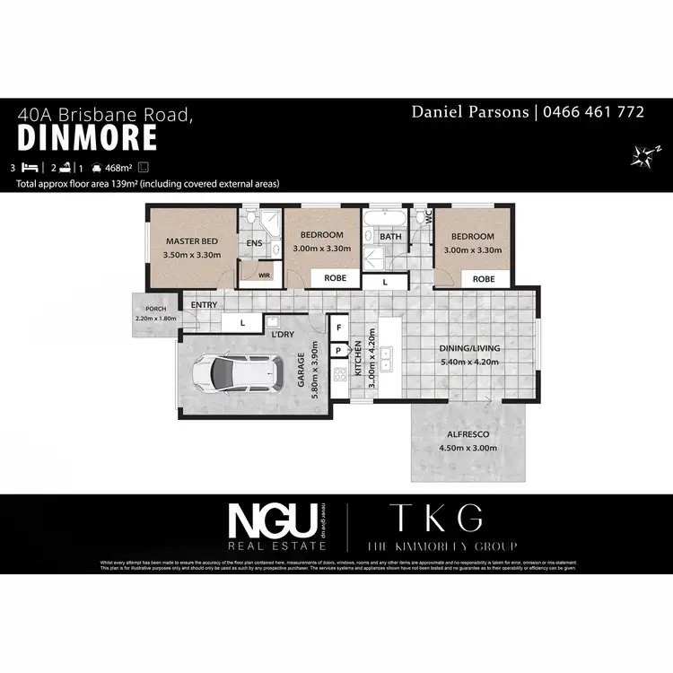 Floorplan of Homely house listing, 40A Brisbane Road, Dinmore QLD 4303