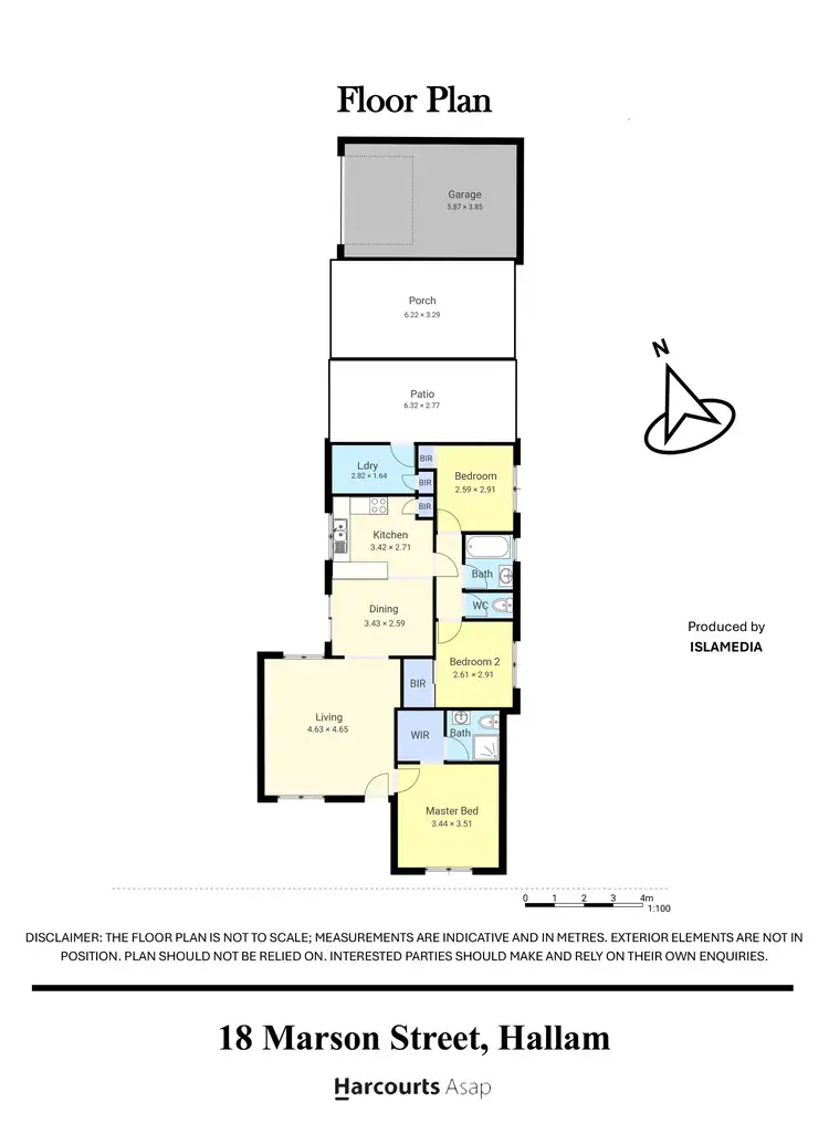 Floorplan of Homely house listing, 18 Marson Crescent, Hallam VIC 3803