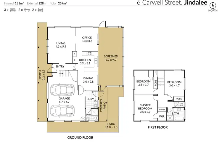 Floorplan of Homely house listing, 6 Carwell Street, Jindalee QLD 4074