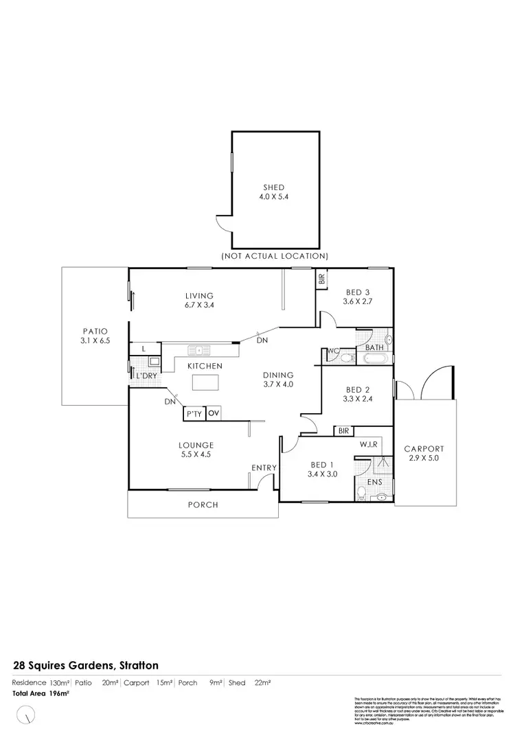Floorplan of Homely house listing, 28 Squires Gardens, Stratton WA 6056