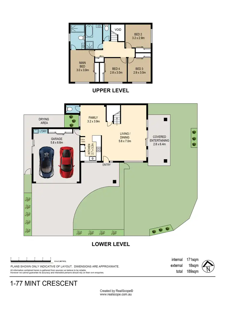 Floorplan of Homely semi-detached listing, 1/77 Mint Crescent, Griffin QLD 4503