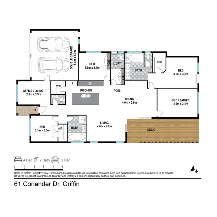 Floorplan of Homely house listing, 61 Coriander Drive, Griffin QLD 4503