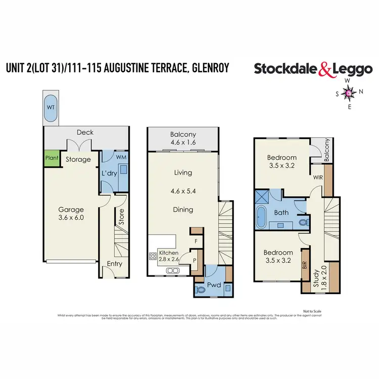 Floorplan of Homely townhouse listing, 3/9 Karin Crescent, Glenroy VIC 3046