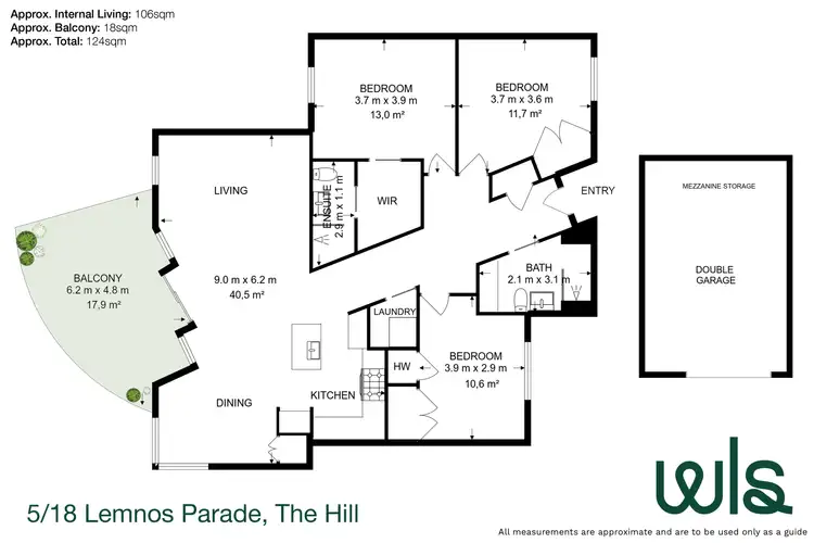 Floorplan of Homely apartment listing, 5/18 Lemnos Parade, The Hill NSW 2300