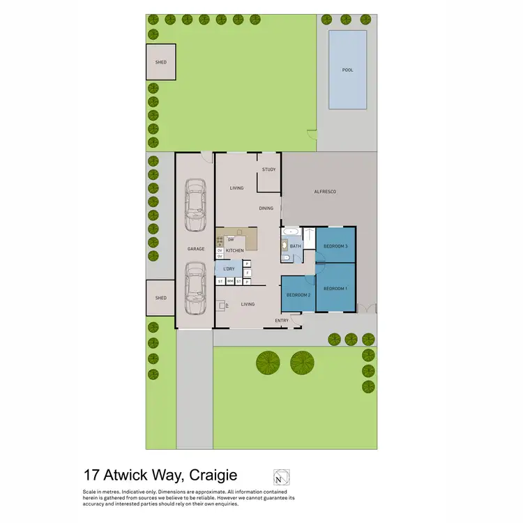 Floorplan of Homely house listing, 17 Atwick Way, Craigie WA 6025