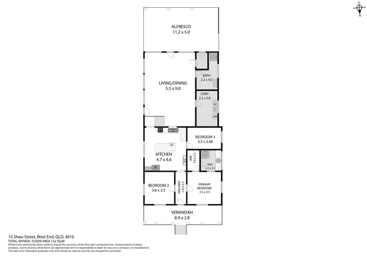 Floorplan of Homely house listing, 14 Shaw Street, West End QLD 4810