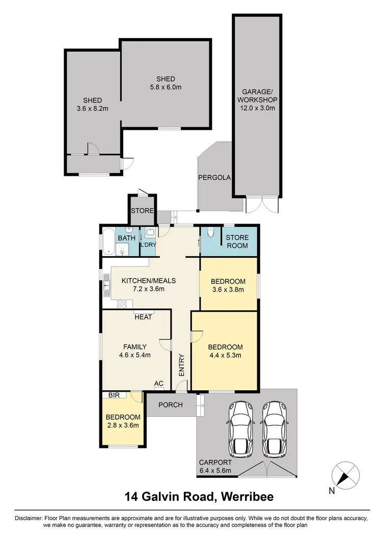 Floorplan of Homely house listing, 14 Galvin Road, Werribee VIC 3030