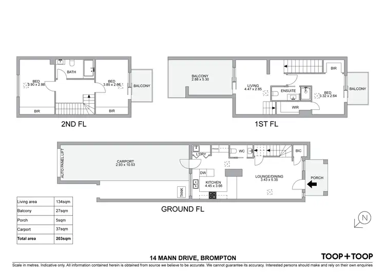 Floorplan of Homely townhouse listing, 14 Mann Drive, Brompton SA 5007