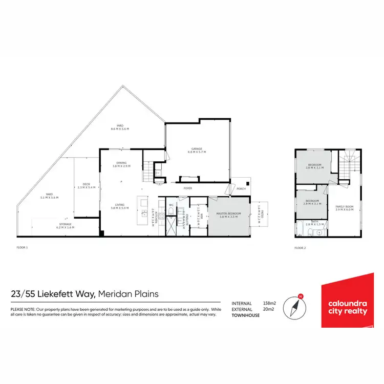 Floorplan of Homely townhouse listing, 23/55 Liekefett Way, Meridan Plains QLD 4551