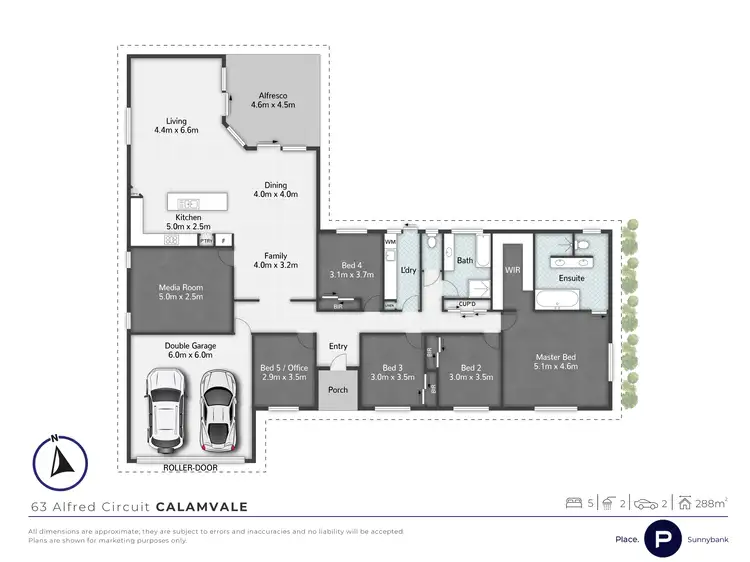 Floorplan of Homely house listing, 63 Alfred Circuit, Calamvale QLD 4116